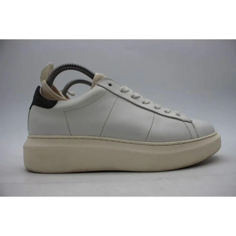 Greats Brooklyn Women's Size US 8.5 White Italian Leather Sneaker Shoes Lace Up